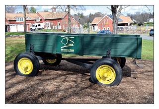 The "WAGON" is a popular meeting place in the central area of Westmoor Park. 